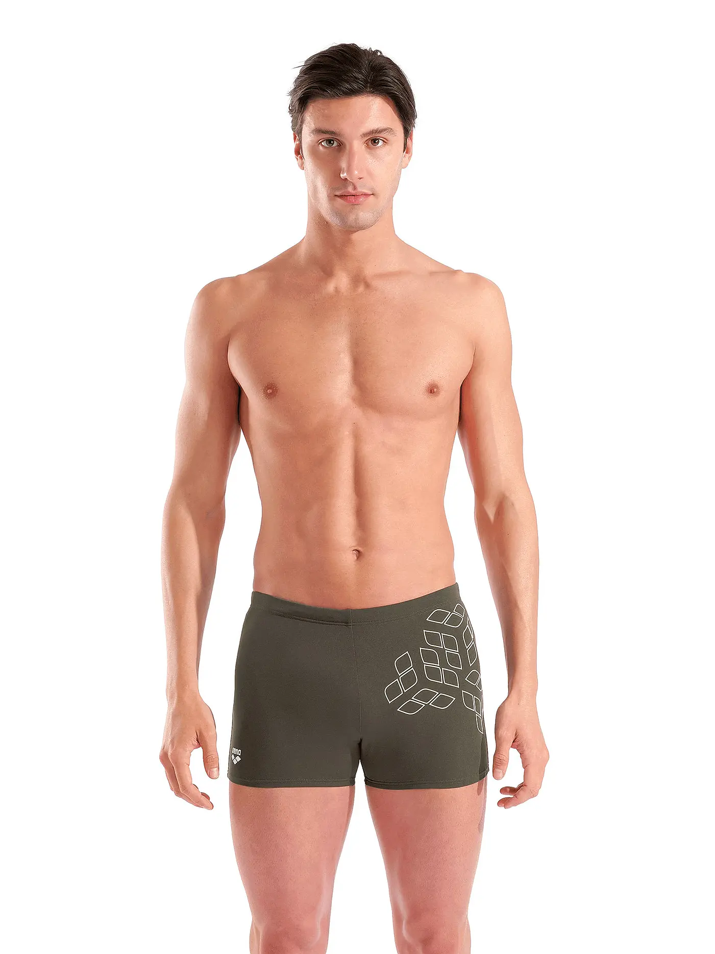 ARENA | Herren Beinbadehose Kikko Graphic | dunkelgrün