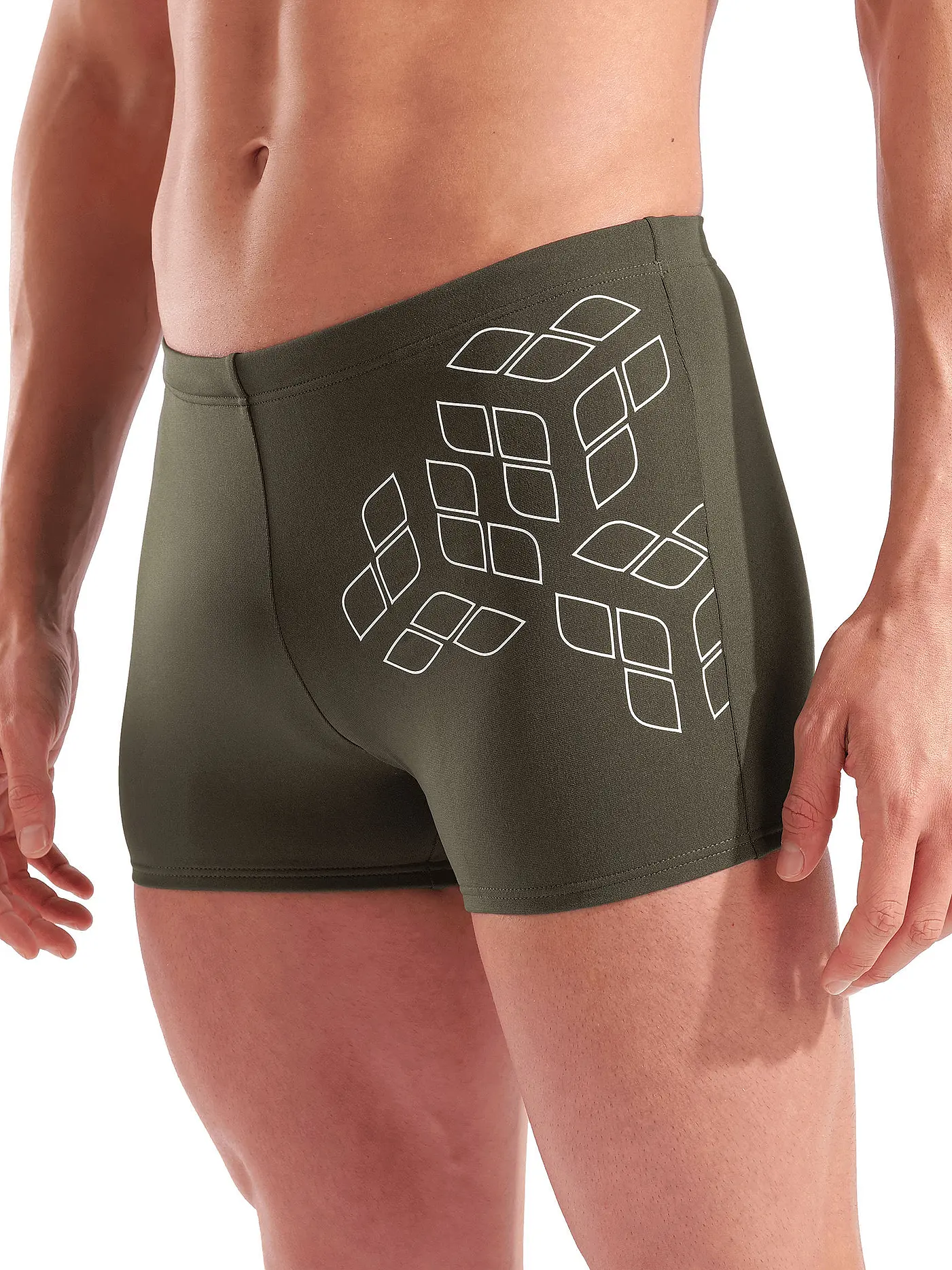 ARENA | Herren Beinbadehose Kikko Graphic | dunkelgrün