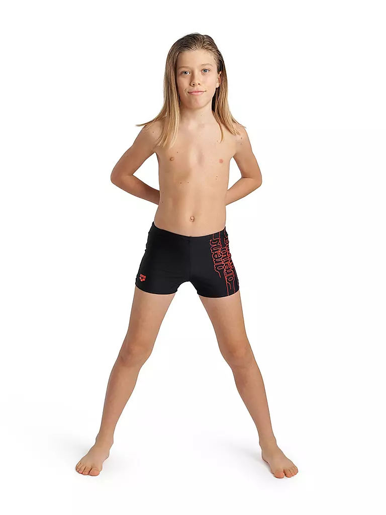 ARENA | Jungen Beinbadehose Graphic | schwarz