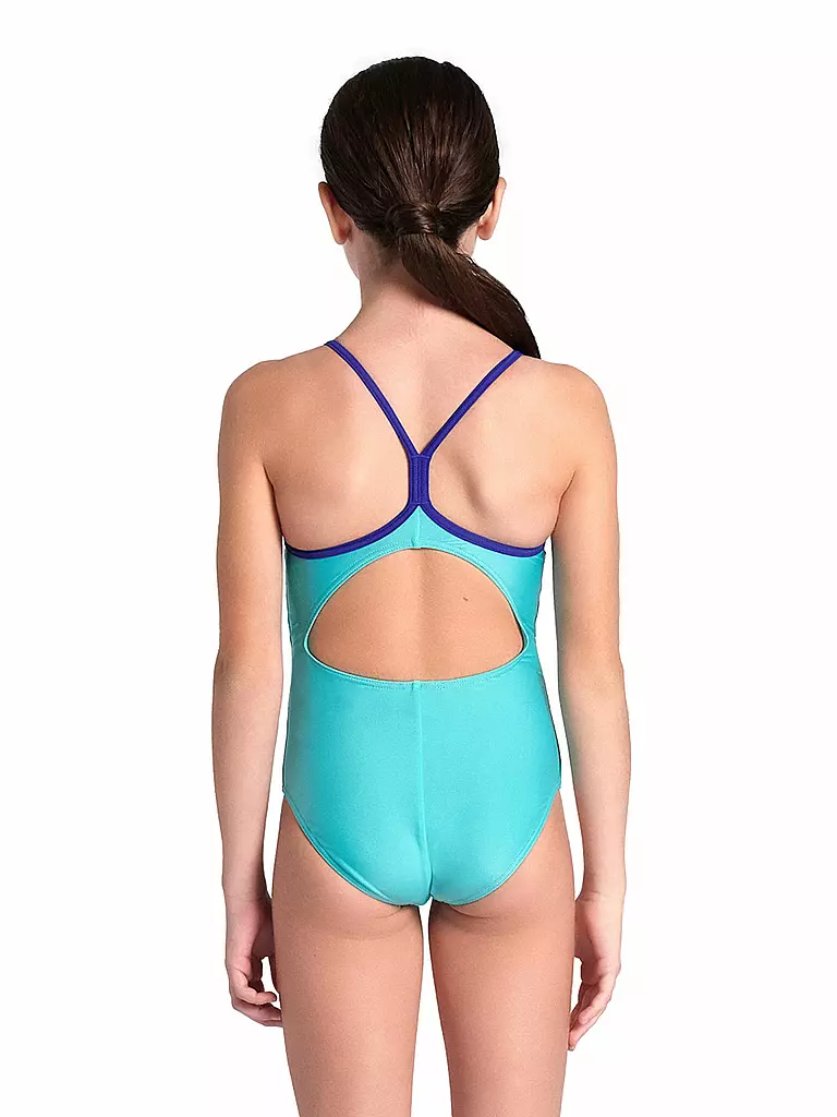 ARENA | Mädchen Badeanzug Light Drop Solid | blau