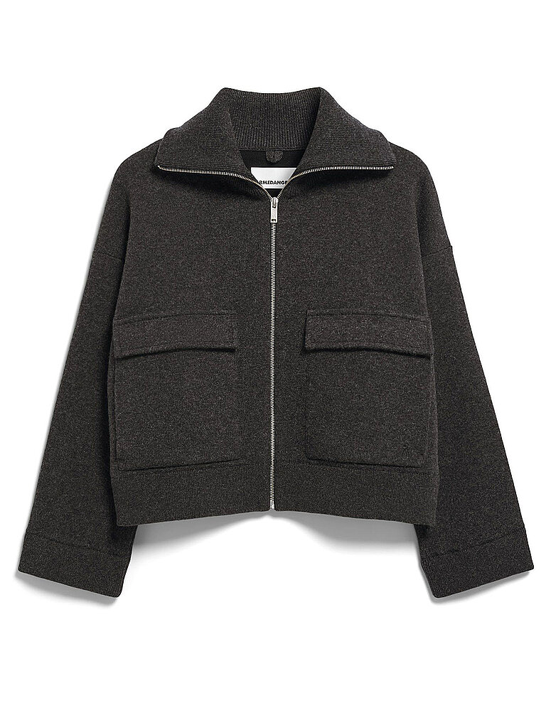 ARMEDANGELS ARMEDANGELS Damen Jacke Cotton-Wool Knit grau | S, grau