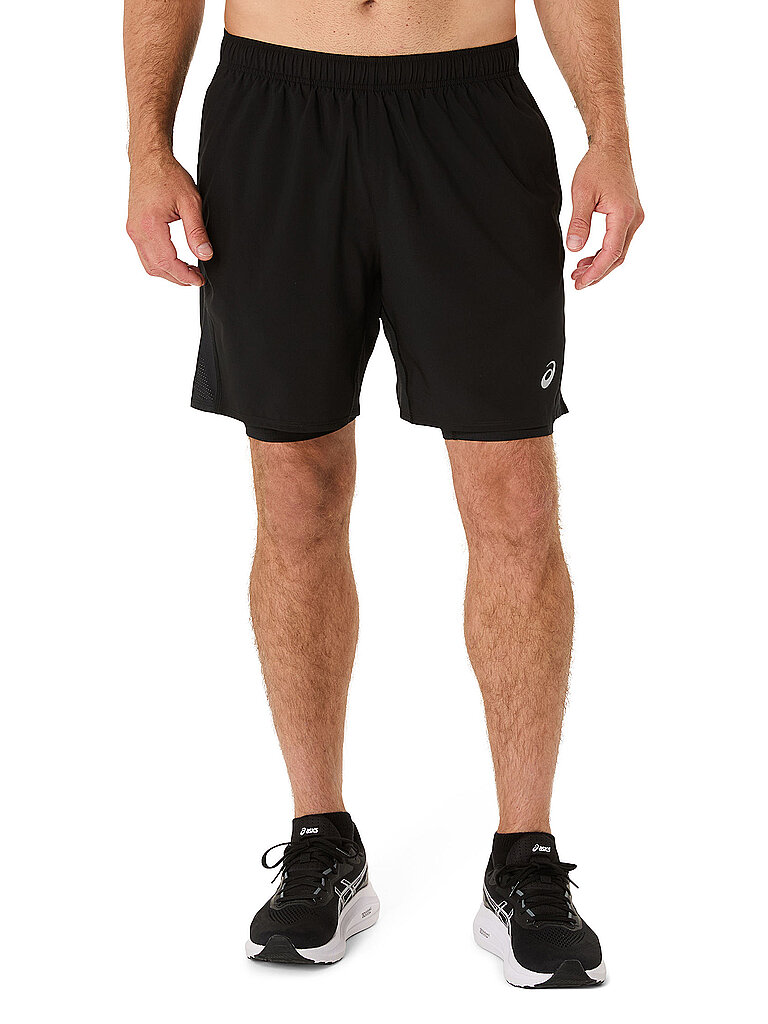 ASICS ASICS Herren Laufshorts Core 2in1 7in schwarz | S, schwarz