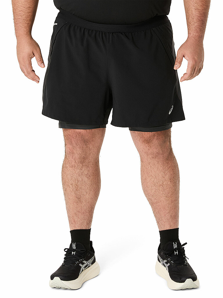 ASICS ASICS Herren Laufshorts Road 2in1 5in schwarz | S, schwarz