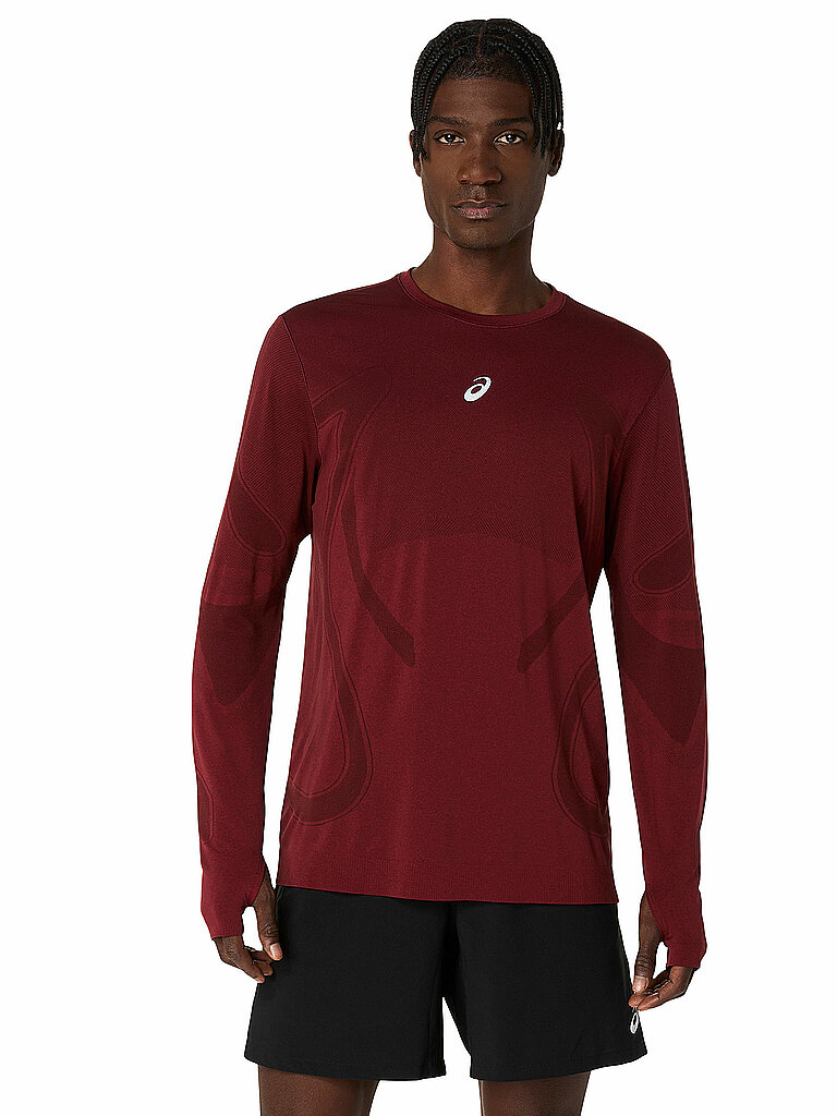 ASICS ASICS Herren Laufshirt Road Seamless dunkelrot | L, dunkelrot