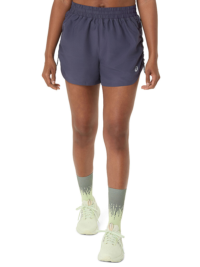 ASICS ASICS Damen Laufshorts Nagino Run Adjustable 4inch dunkelblau | XS, dunkelblau