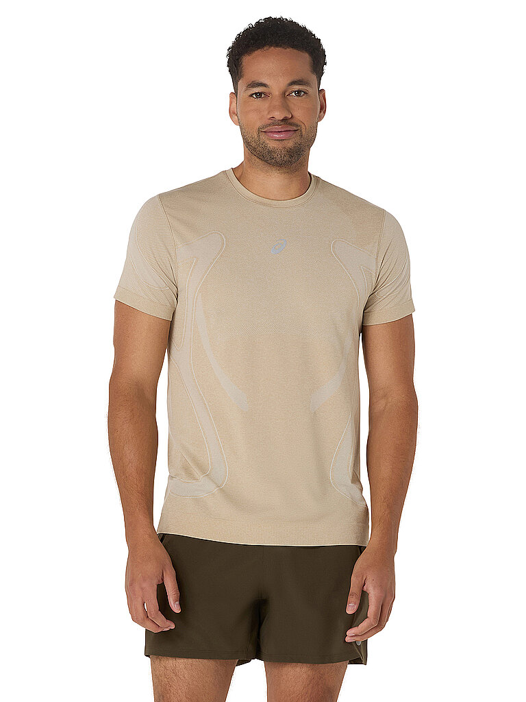 ASICS ASICS Herren Laufshirt Road Seamless beige | XL, beige