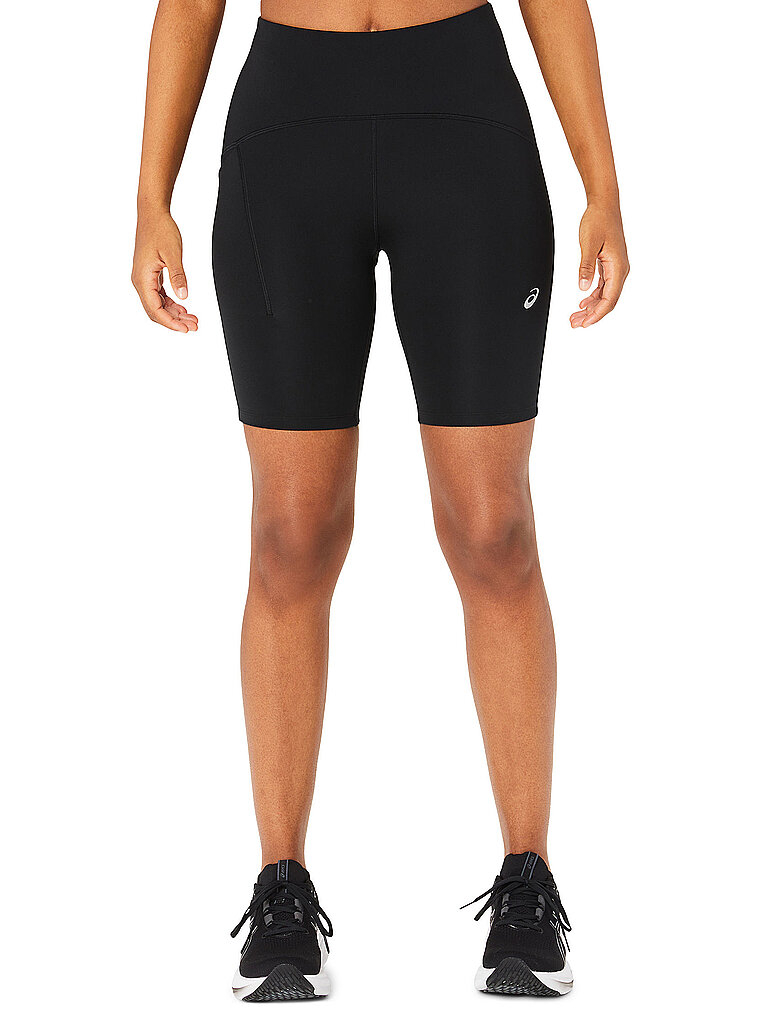 ASICS Damen Laufshorts Road High Waist 8inch Sprinter schwarz | L