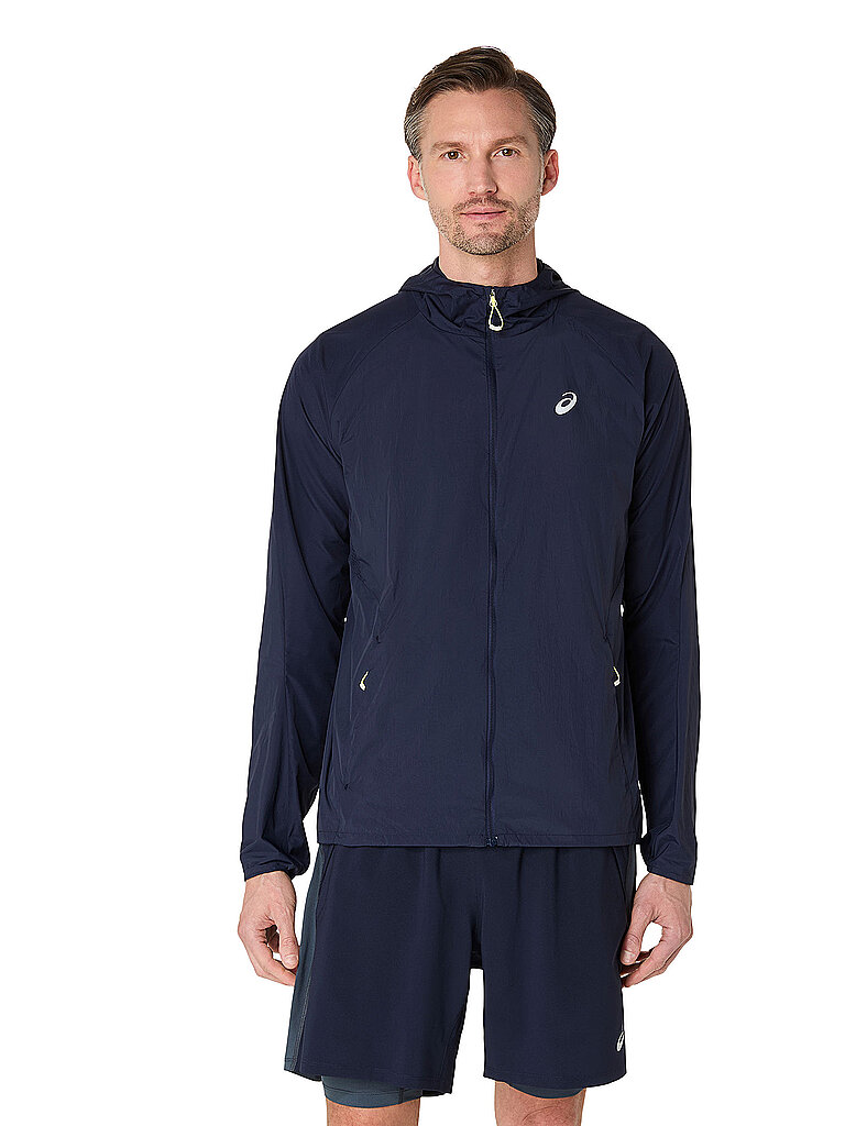 ASICS ASICS Herren Laufjacke Road Packable dunkelblau | S, dunkelblau