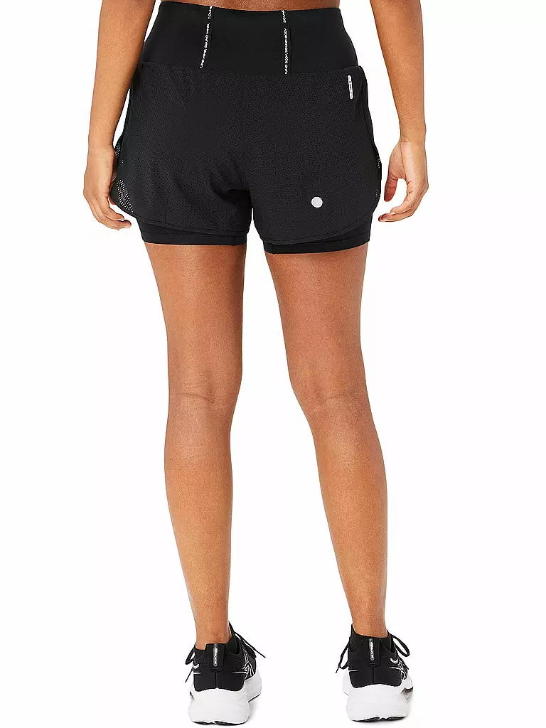 ASICS | Damen 2in1 Laufshort Road 3.5IN | schwarz