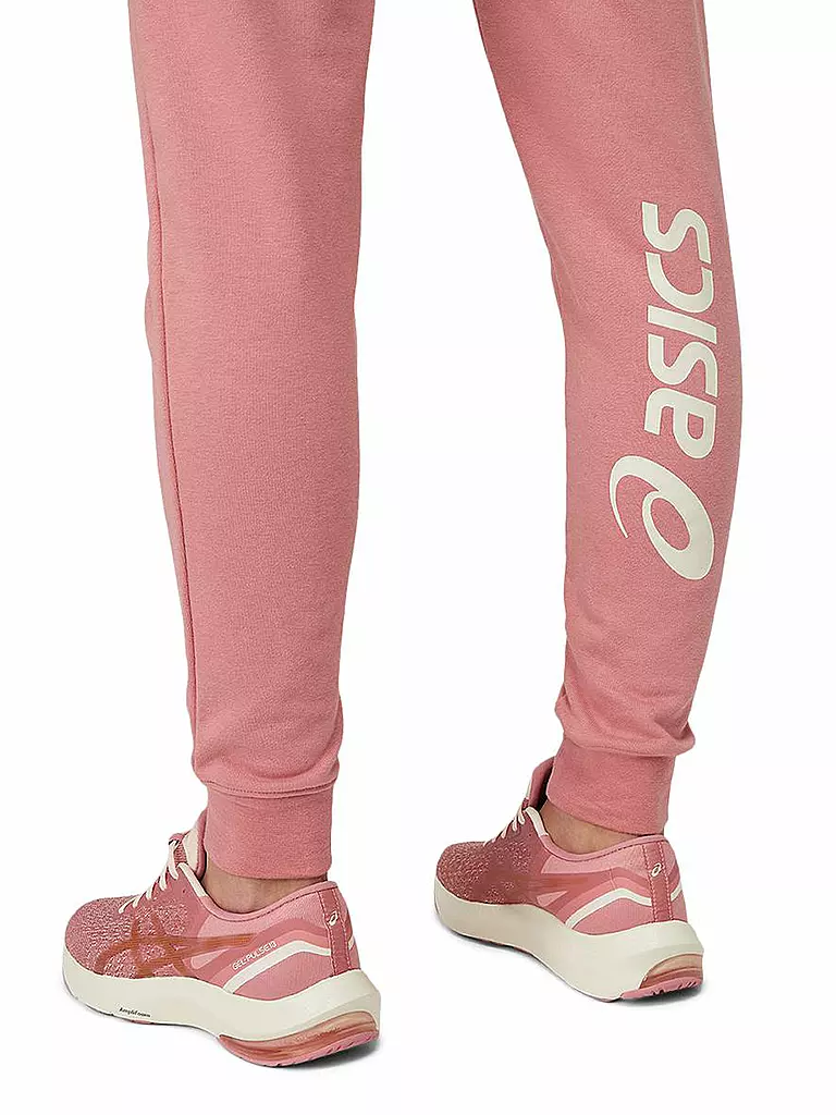 ASICS | Damen Laufhose Asics Big Logo Sweat Pant | rosa