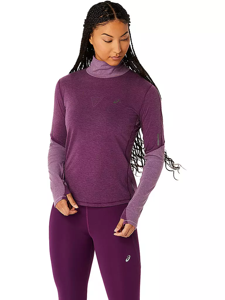 ASICS | Damen Laufshirt Metarun Mock Neck LS Top | lila