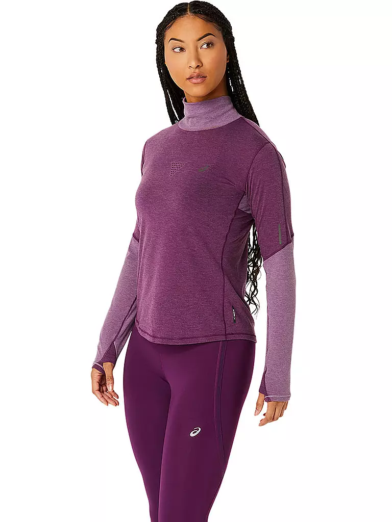 ASICS | Damen Laufshirt Metarun Mock Neck LS Top | lila