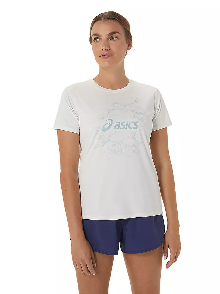 ASICS | Damen Laufshirt Nagino™ Graphic Run SS | creme