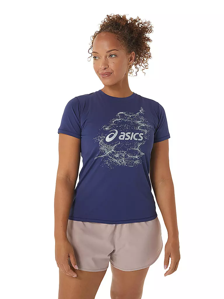 ASICS | Damen Laufshirt Nagino™ Graphic Run SS | dunkelblau