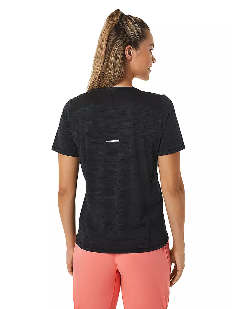 ASICS | Damen Laufshirt Race V-Neck SS Top | schwarz