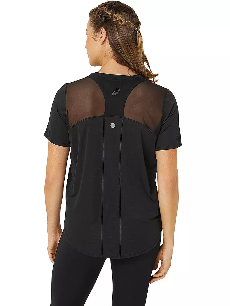 ASICS | Damen Laufshirt Road SS Top | schwarz