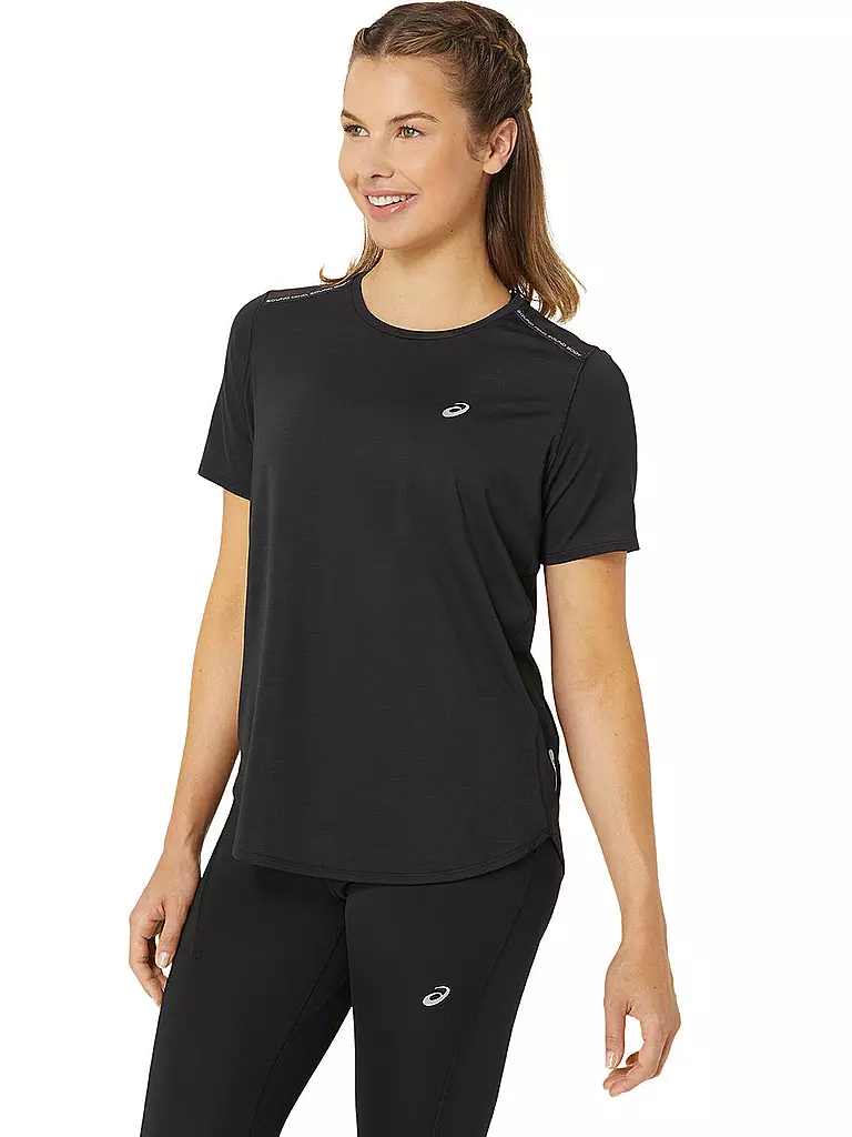 ASICS | Damen Laufshirt Road SS Top | schwarz