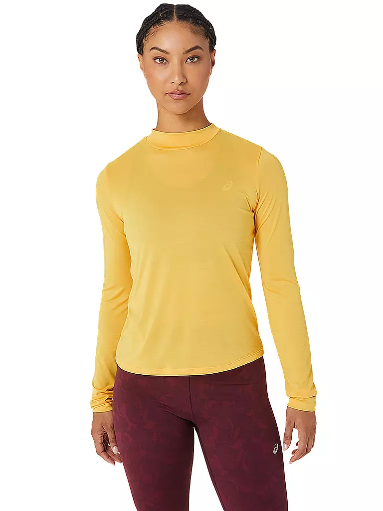 ASICS | Damen Laufshirt Runkoyo Mock Neck LS Top | gelb