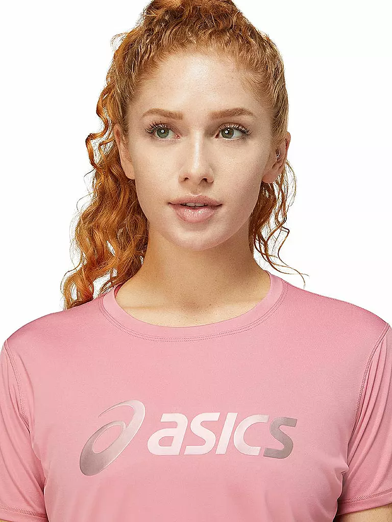 ASICS | Damen Laufshirt Silver Asics Top Nagare | rosa