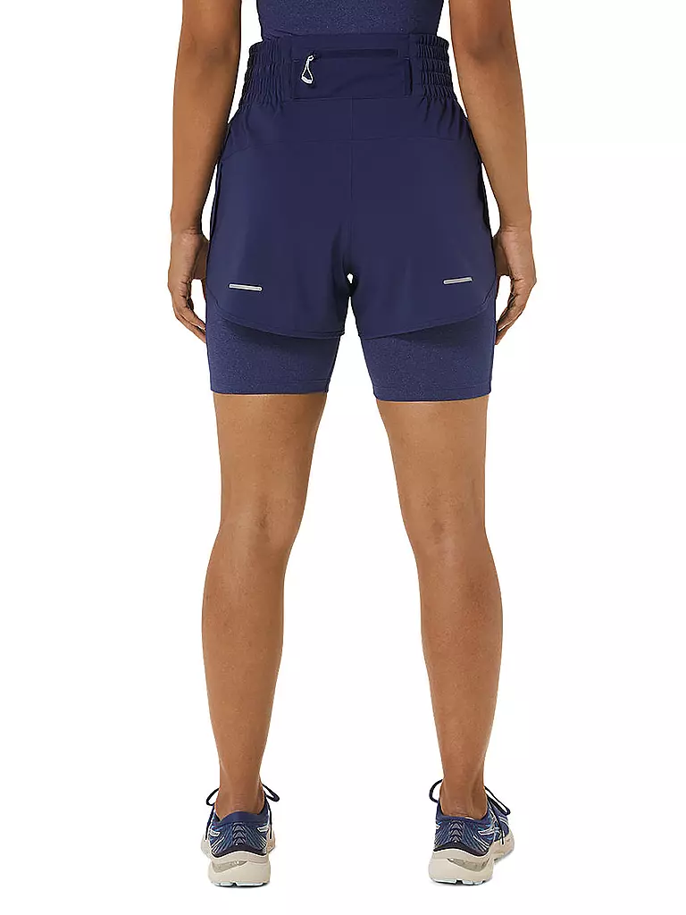 ASICS | Damen Laufshort Nagino™ 4IN Run | dunkelblau