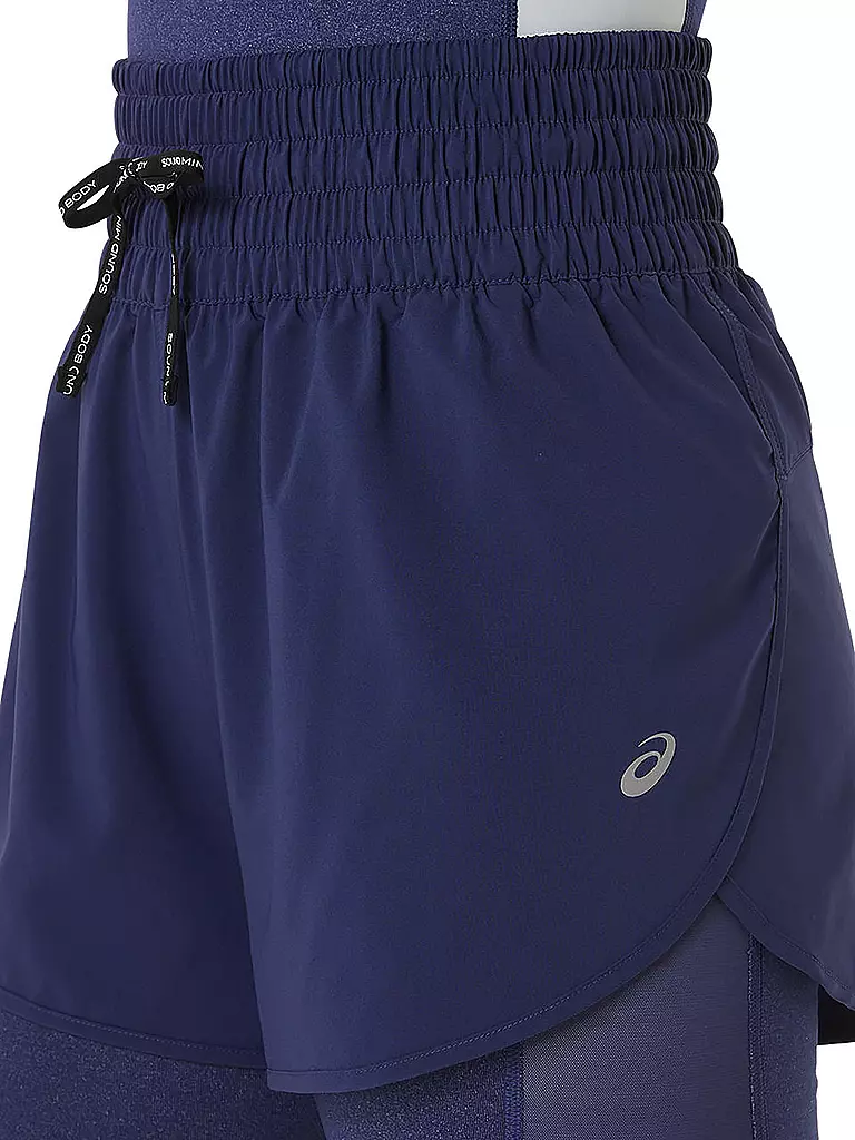 ASICS | Damen Laufshort Nagino™ 4IN Run | dunkelblau