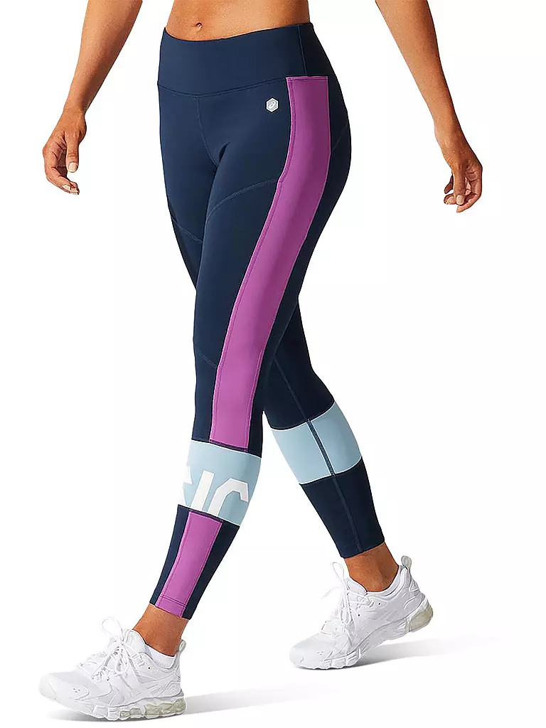 ASICS | Damen Lauftight Color Block Cropped Tight 2 | blau