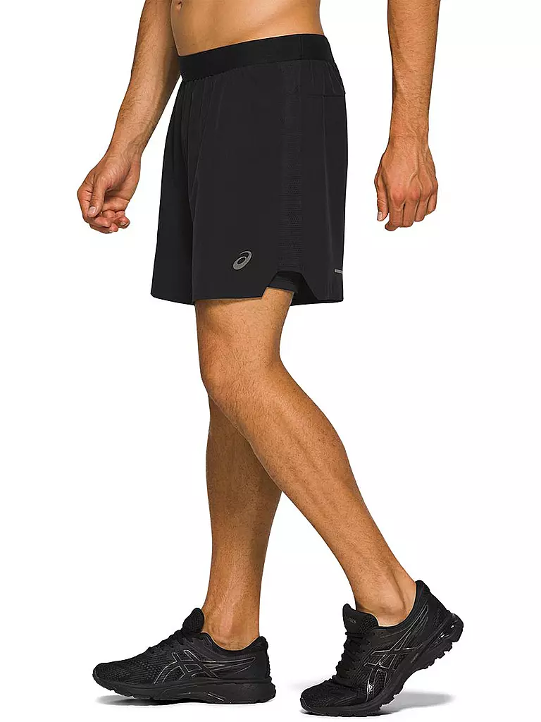 ASICS | Herren 2in1 Laufshort Road 7" | schwarz