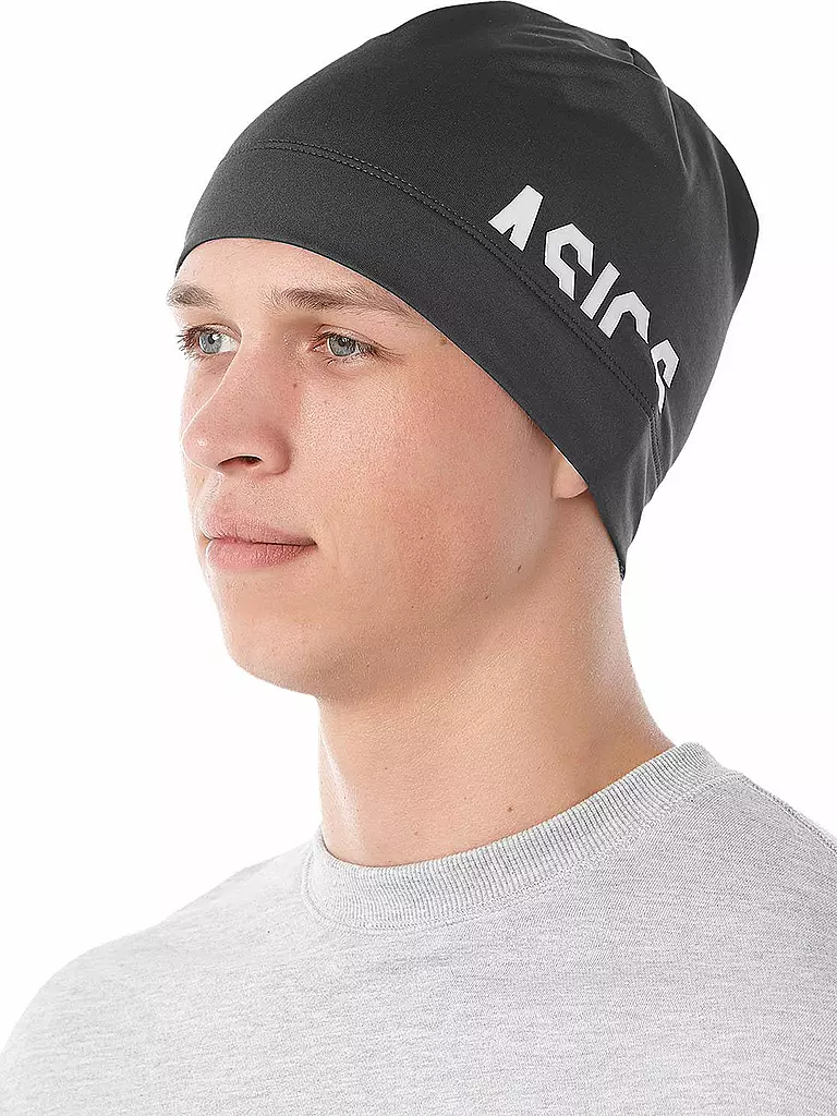 ASICS | Herren Laufbeanie Logo | schwarz