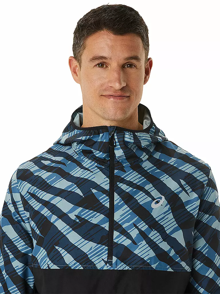 ASICS | Herren Laufjacke Wild Camo Anorak | blau