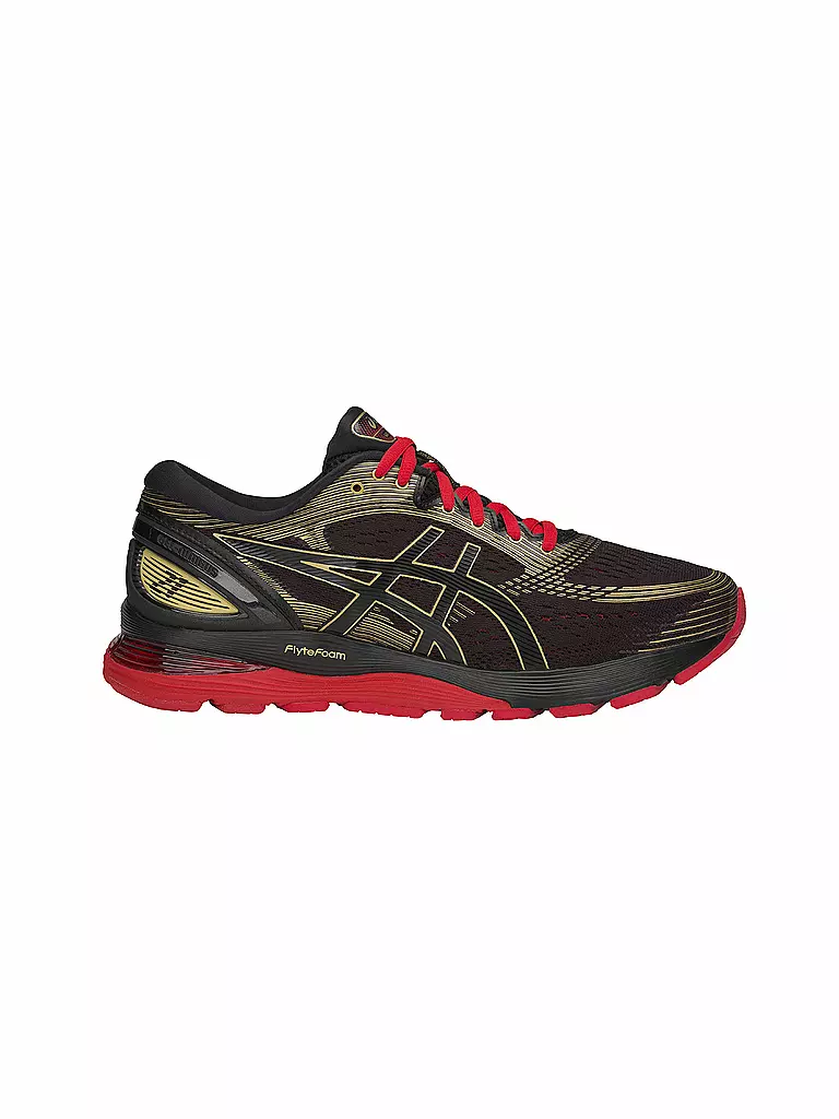 ASICS | Herren Laufschuh Gel Nimbus 21 Innovation in Motion BLACK/CLASSIC RED | 