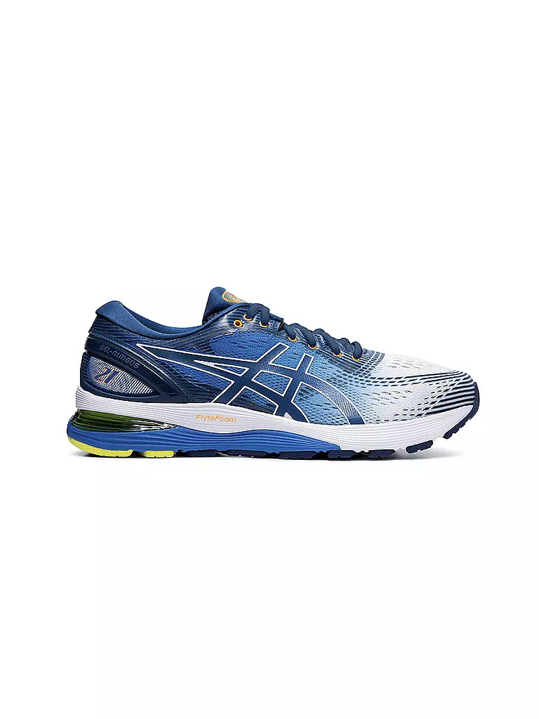 ASICS | Herren Laufschuh Gel Nimbus 21 WHITE / LAKE DRIVE | 