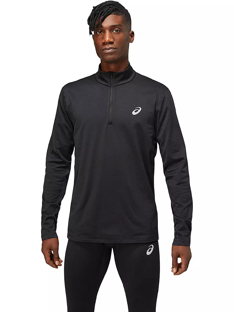 ASICS | Herren Laufshirt Core LS 1/2 Zip Winter | schwarz