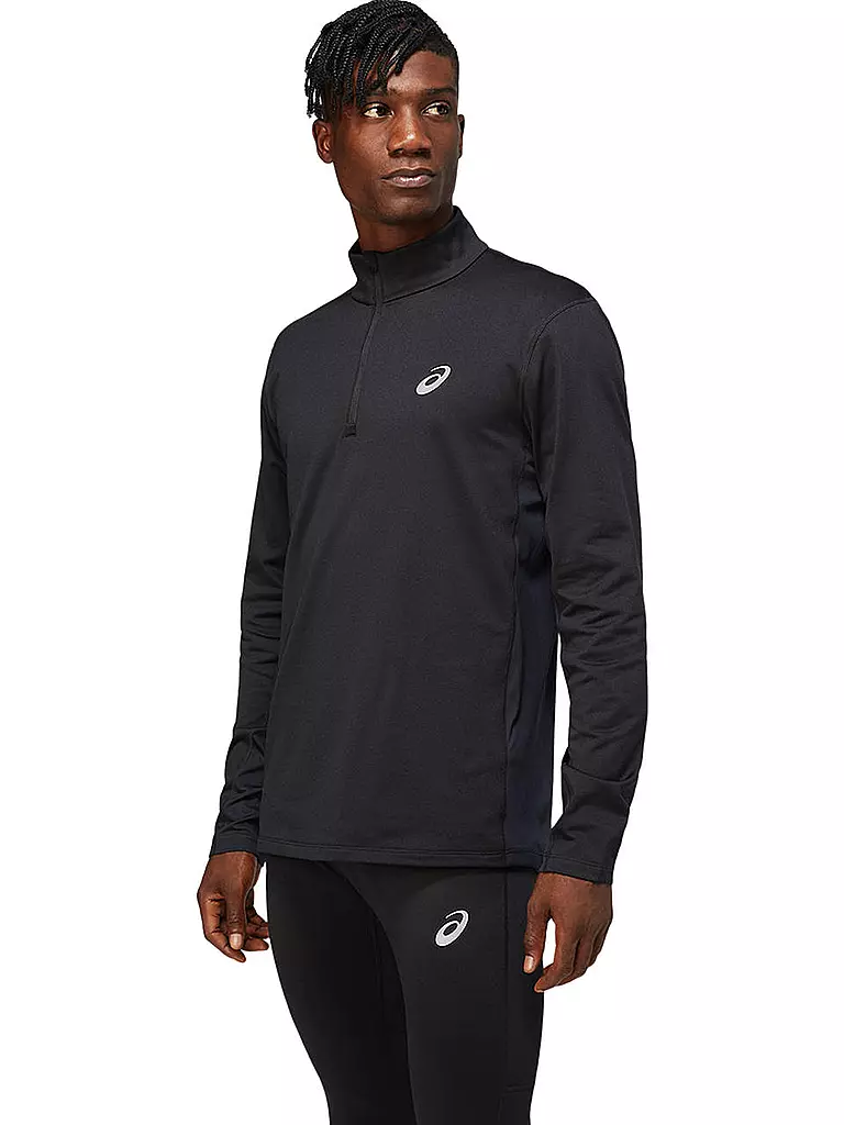 ASICS | Herren Laufshirt Core LS 1/2 Zip Winter | schwarz