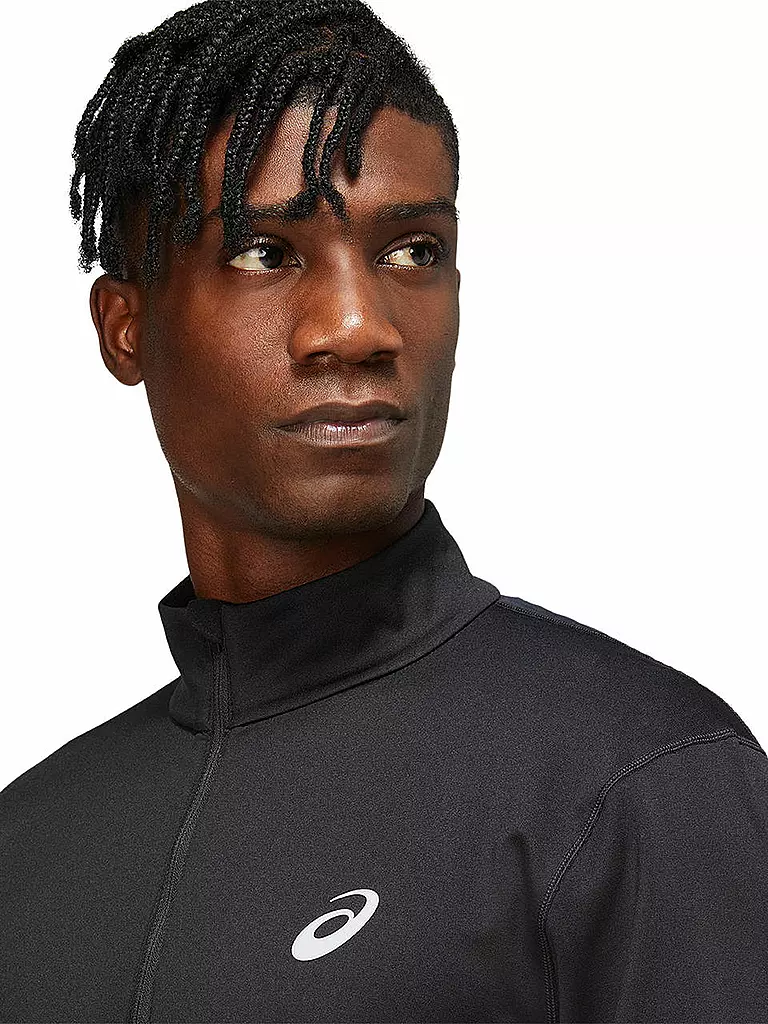 ASICS | Herren Laufshirt Core LS 1/2 Zip Winter | schwarz