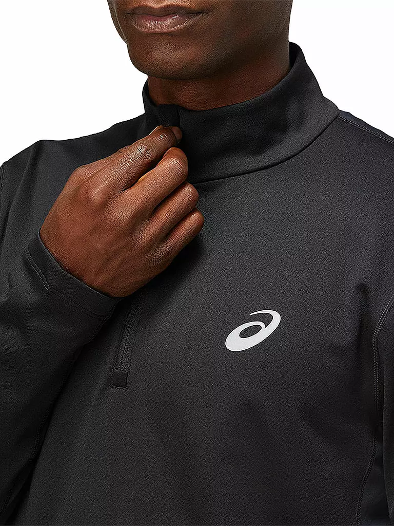 ASICS | Herren Laufshirt Core LS 1/2 Zip Winter | schwarz