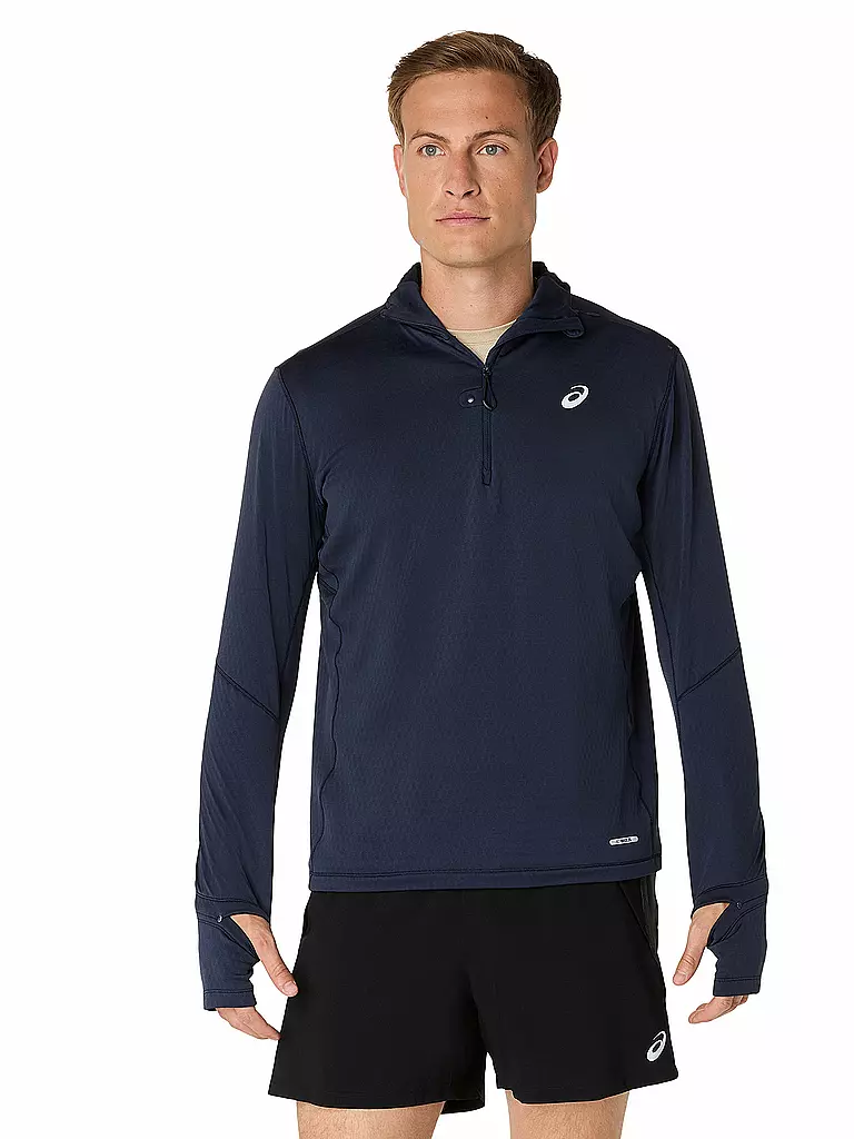 ASICS | Herren Laufshirt Hoodie Road Winter | dunkelblau