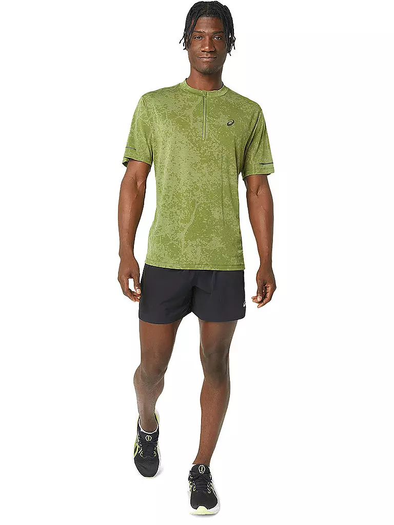 ASICS | Herren Laufshirt Metarun Pattern 1/2 Zip | olive