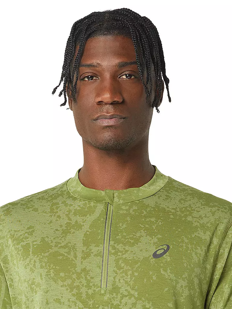 ASICS | Herren Laufshirt Metarun Pattern 1/2 Zip | olive