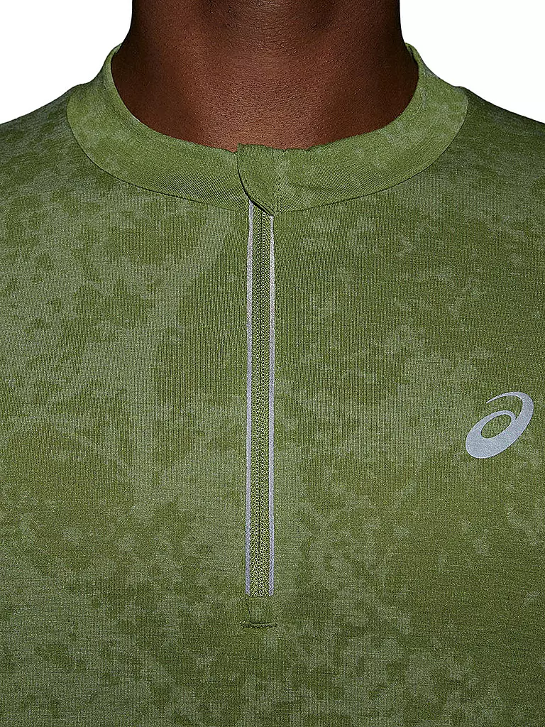 ASICS | Herren Laufshirt Metarun Pattern 1/2 Zip | olive