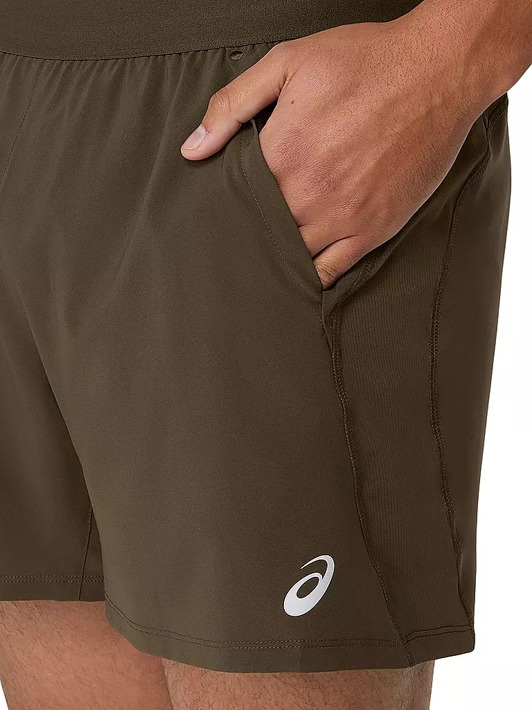 ASICS | Herren Laufshort Road 5inch | braun