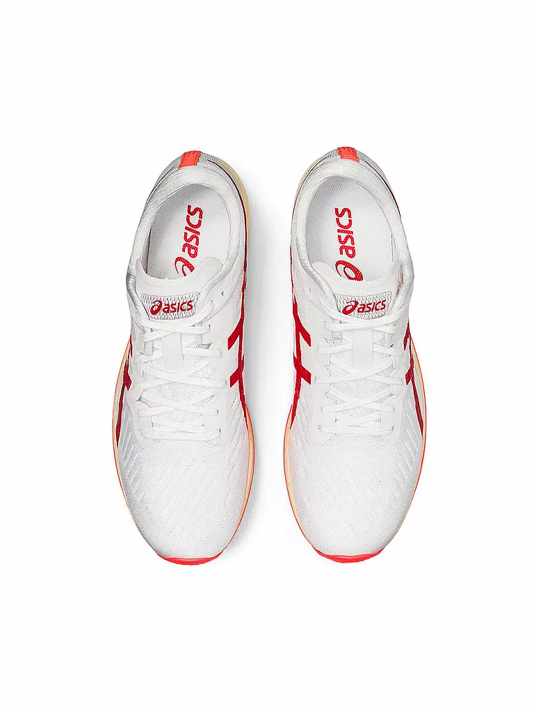 ASICS | Herren Wettkampf Laufschuhe Metaracer™ White/Sunrise Red | weiss