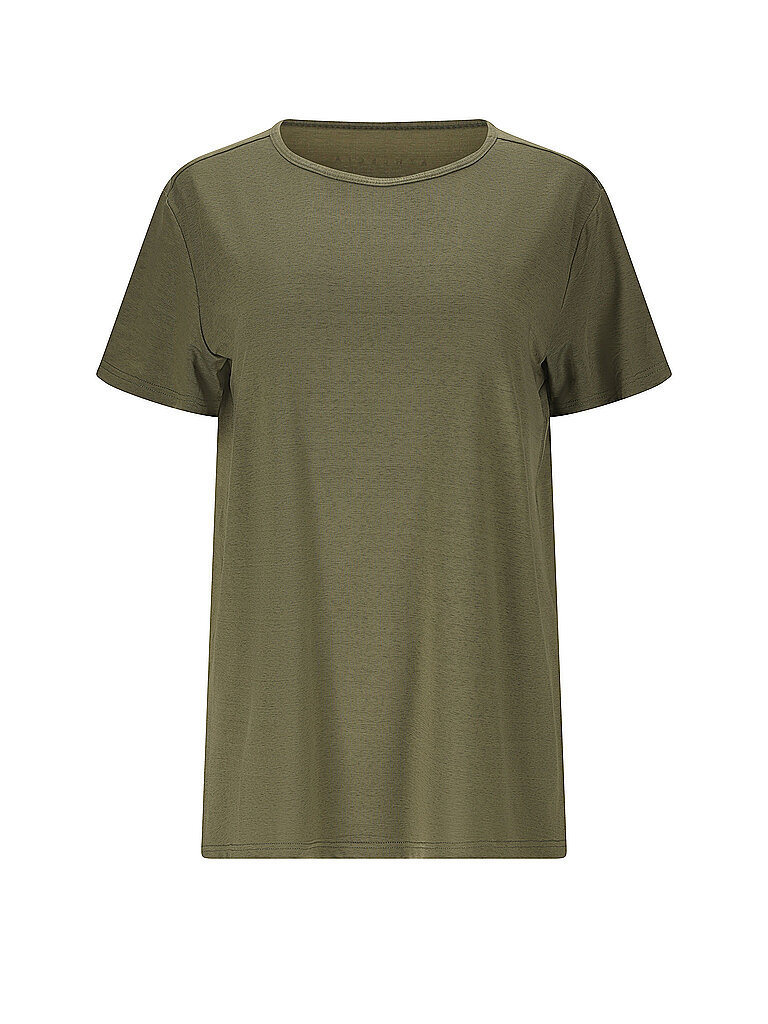 ATHLECIA ATHLECIA Damen Fitnessshirt Lizzy V2 Slub olive | 34, olive