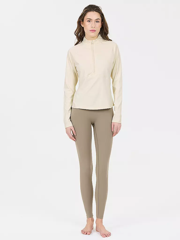 ATHLECIA | Damen Fitness Zipshirt Midory | creme