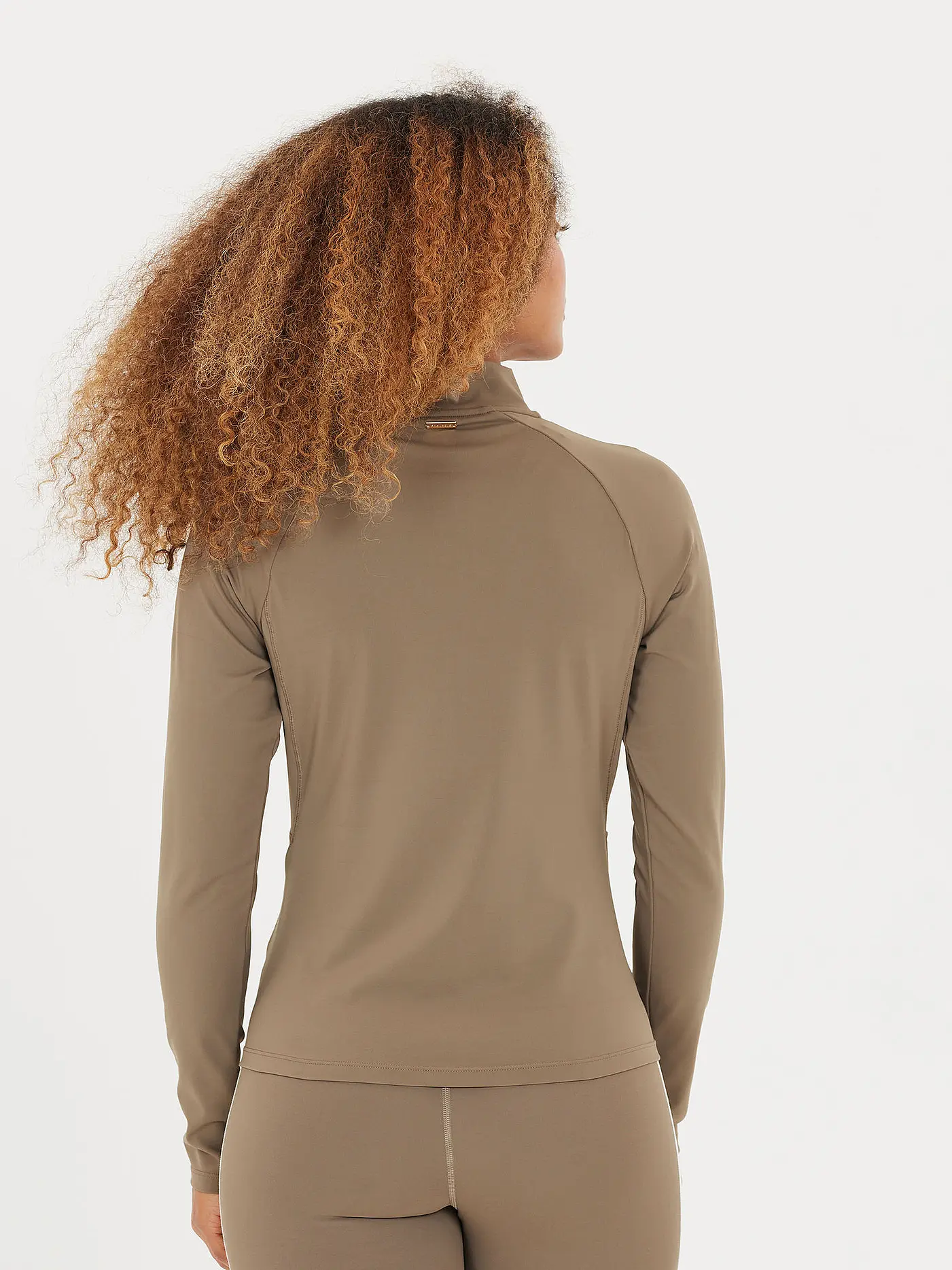 ATHLECIA | Damen Fitness Zipshirt Midory | braun