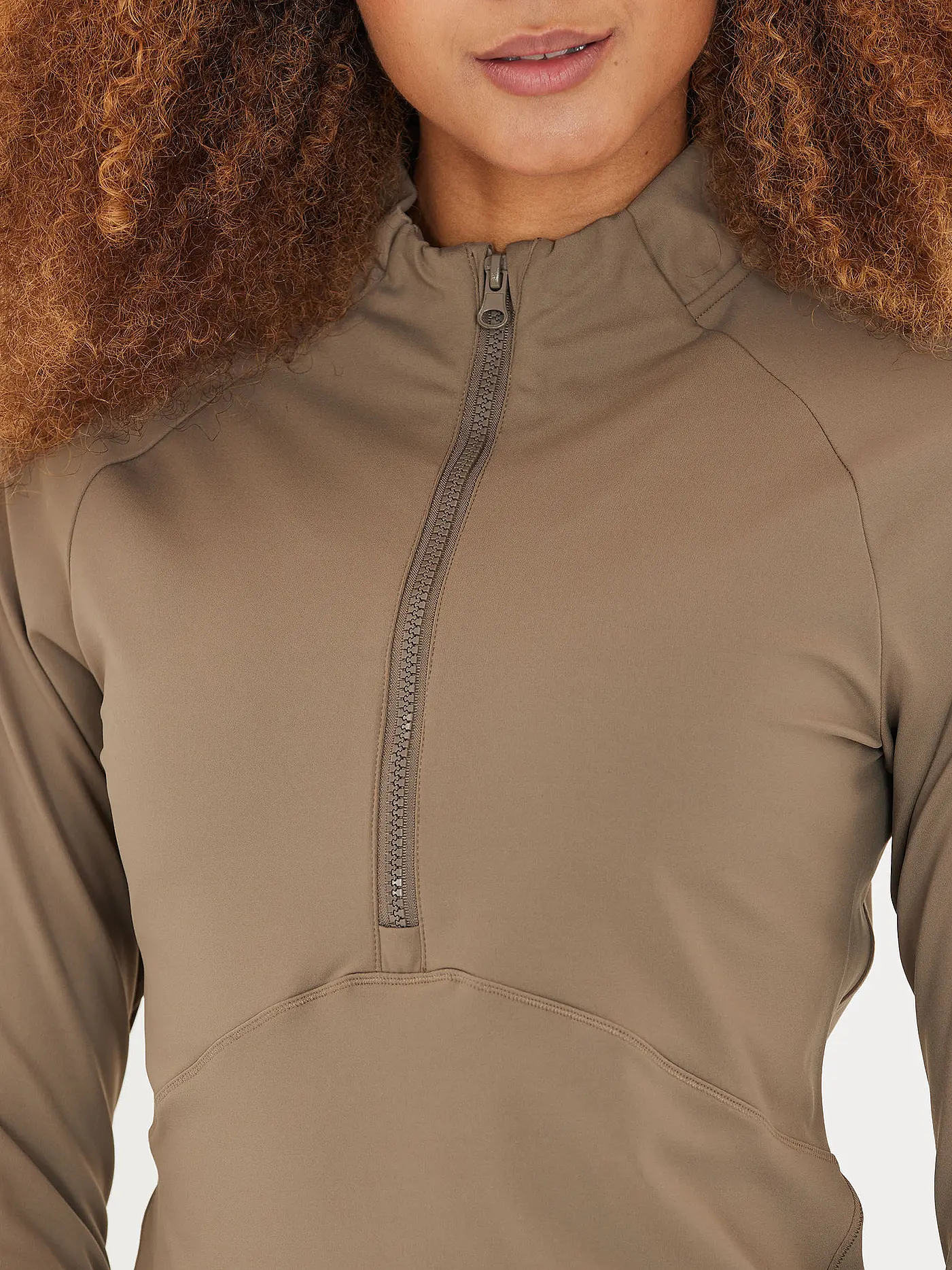 ATHLECIA | Damen Fitness Zipshirt Midory | braun