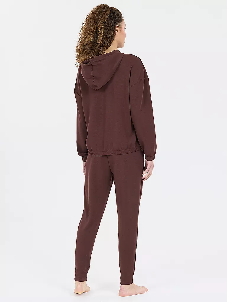ATHLECIA | Damen Fitnesshoodie Namier | dunkelrot