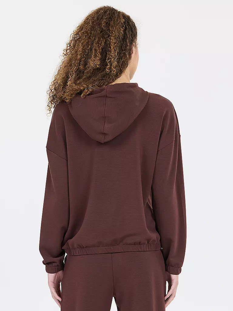 ATHLECIA | Damen Fitnesshoodie Namier | dunkelrot