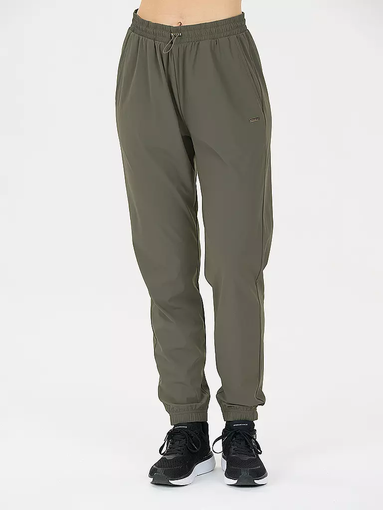 ATHLECIA | Damen Fitnesshose Amis Stretch | olive