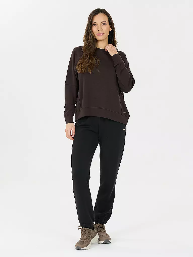ATHLECIA | Damen Fitnesssweater Jacey Crew Neck | braun