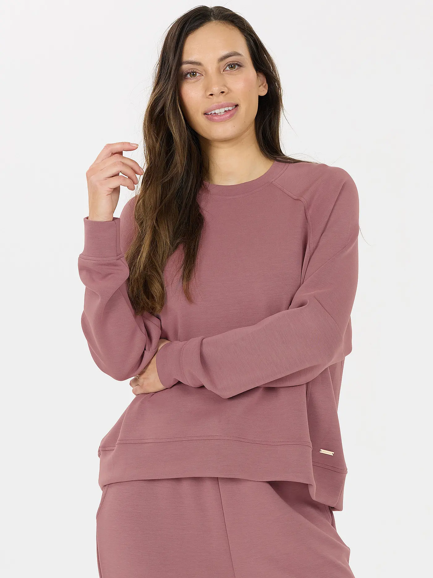 ATHLECIA | Damen Fitnesssweater Jacey Crew Neck | beere